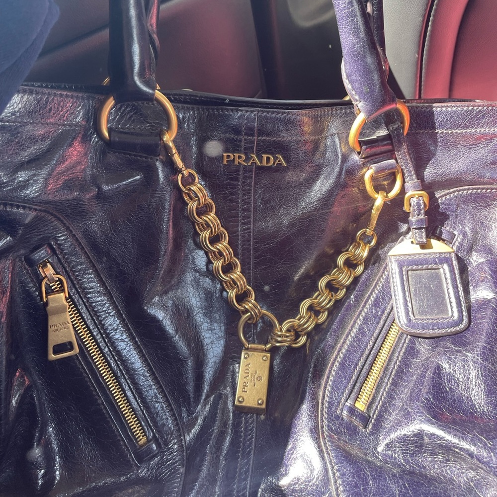 Black/ blue  prada bag - Picture 7 of 16